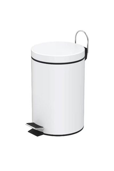 Tarrington House White pedal bin 3 L