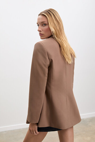 Stradivarius Kruvaze dar kesim blazer ceket