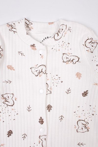 Mini Ropa Newborn Booties Jumpsuit Koala Printed Snap Fastener Baby Romper