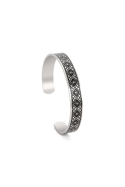 Viking Adjustable Celtic Knot Pattern Style Tarnish&Rustproof 316L Steel Bracelet
