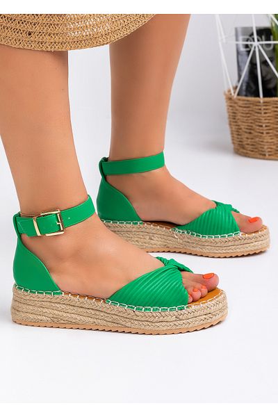 starlike Women's green platform sandals A105
