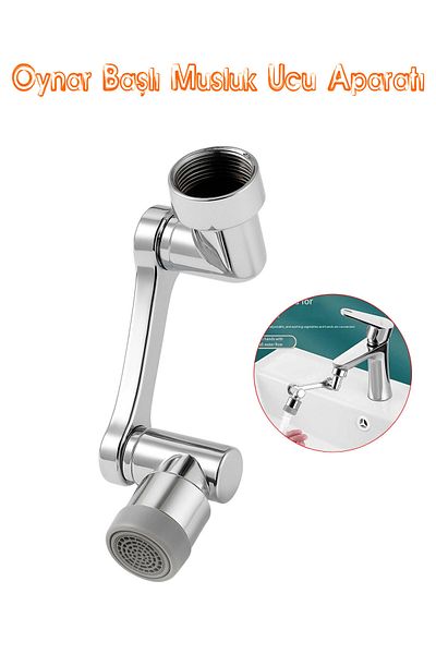 NZB Sink Faucet Head 180 °   Flexible Water Saving Chrome Kitchen Faucet Adapter Faucet with Swivel Aerator
