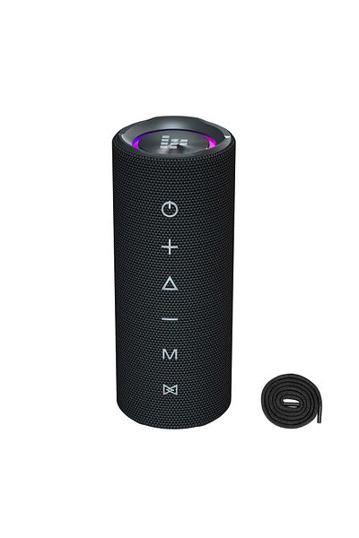 Tronsmart Głośnik przenośny Bluetooth Mirtune C2 24W + kable USB-C AUX - czarny
