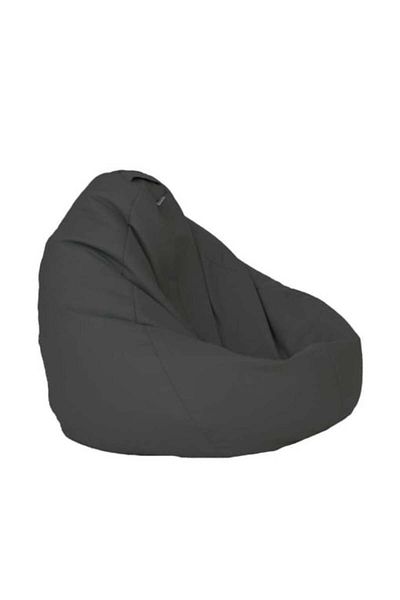 Pufrelax Fotoliu Nirvana Grande, Material Piele Ecologica - Dark Grey