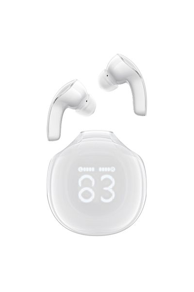 Acefast Słuchawki bezprzewodowe T9 Bluetooth 5.3 douszne USB-C białe