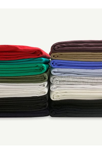 Yiğit Kumaş Single Jersey Fabric Combed Cotton Set, 18 Pieces with Heights between 75-90 cm