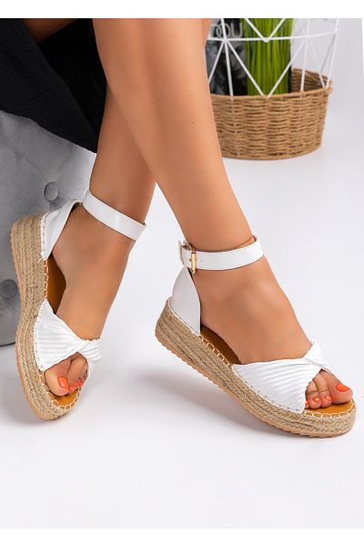 starlike Women's white platform sandals A105
