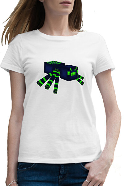 OEM Tricou femei Minecraft Green Spider
