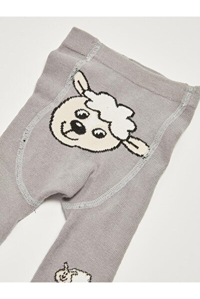 LC Waikiki Baskılı Erkek Bebek Külotlu Çorap (W1)