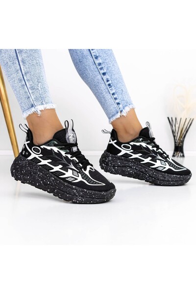 mei Pantofi Sport Dama 3J2 Negru