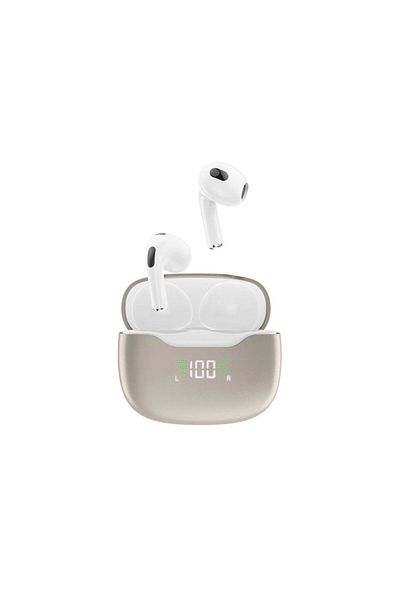 DUDAO Słuchawki bezprzewodowe Bluetooth 5.1 TWS U15N LED białe