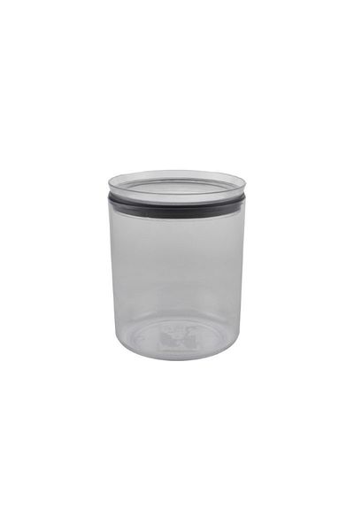 gogiva Food box, plastic, transparent, cylindrical, medium, versatile, for storing spices and food, 0.75L