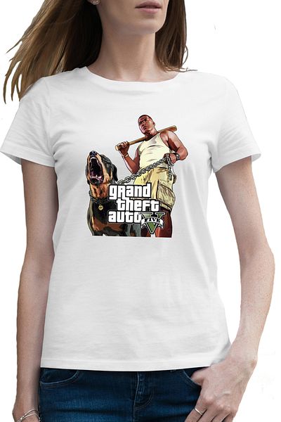 OEM Tricou femei Franklin GTA Grand Theft Auto