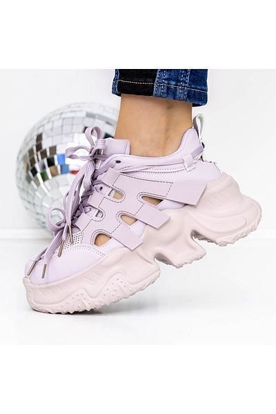 mei Women's Sports Shoes 3WL120 Purple