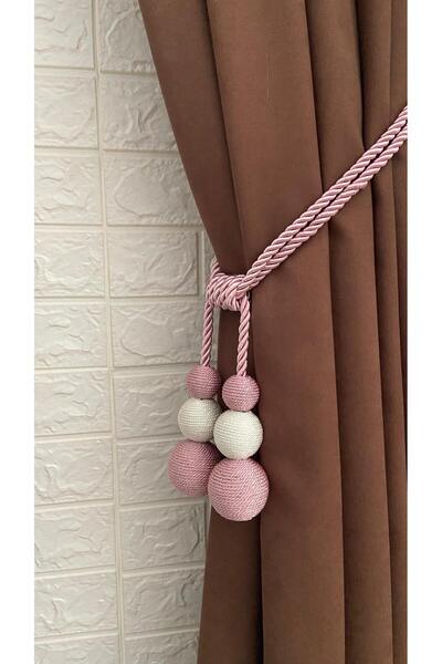 Helezoni Curtain Accessory Curtain Bracol Layer by Layer Rope-Wrapped Curtain Tie 1Pcs Attached to Corner
