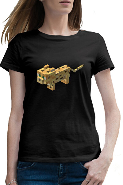 OEM Tricou femei Minecraft Ocelot Mob