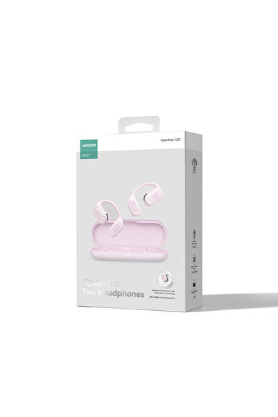 Joyroom Słuchawki bezprzewodowe nauszne Openfree JR-OE1 różowe