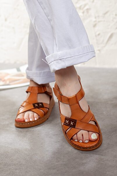 Adım Adım Genuine Leather Extra Comfortable Orthopedic Sandals