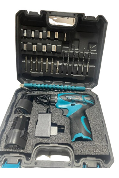 ASR 12v Çift Akülü Vidalama Metal Şanzıman Şarjlı Matkap