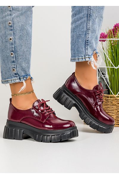 starlike Women's burgundy casual shoes A156