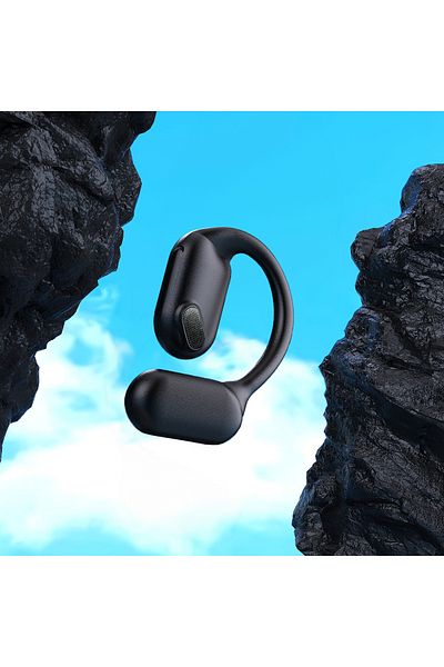 DUDAO Słuchawka biznesowa OWS U4A z mikrofonem do rozmów Bluetooth 5.3 IPX5 - czarna