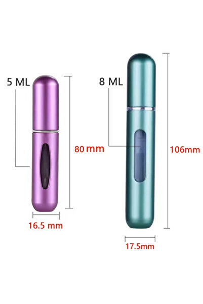 moryconcept Taşınabilir Cep Parfüm Şişesi Doldurma Çantalık Dolabilir Mini Şi...