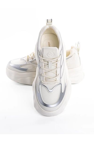 advancer Men's Sports Shoes Made of Genuine Leather 24211 White