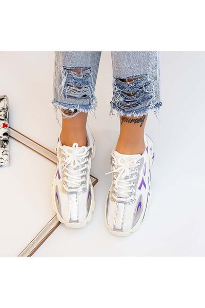 mei Pantofi Sport Dama 2053 Argintiu