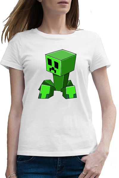 OEM Tricou femei Green Creeper Minecraft