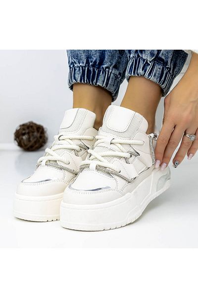 mei Women's Sports Shoes 3WL159 White