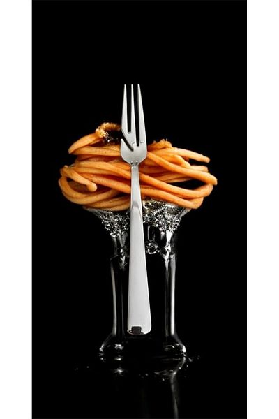 LeesHome 12Pcs Luxury Special Design Pasta Food Fork (Stainless Steel)18/10 25Years Warranty