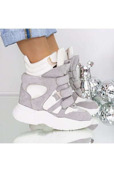 mei Sneakers Dama 3JF29 Alb-Gri