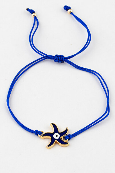 Sortie Aksesuar Enameled Length Adjustable Rope Bracelet with Evil Eye Beads ...