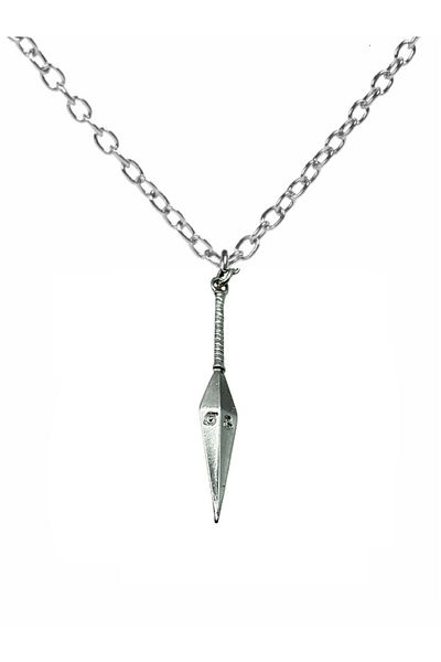 Herşey Nota Unisex Necklace with Spear Tip Figure - Special Metal Design for Warrior Spirits with 60 cm Chain