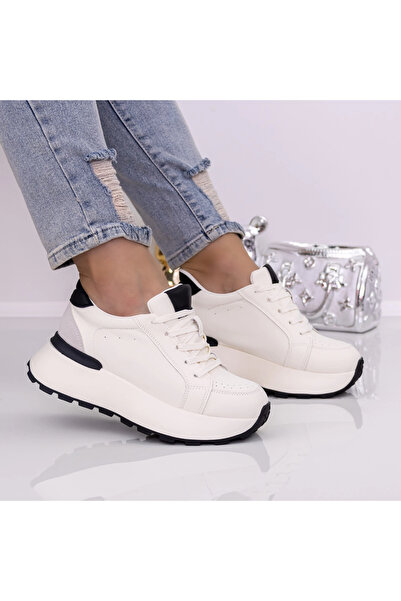 mei Pantofi Sport Dama cu Platforma 3AL10 Bej