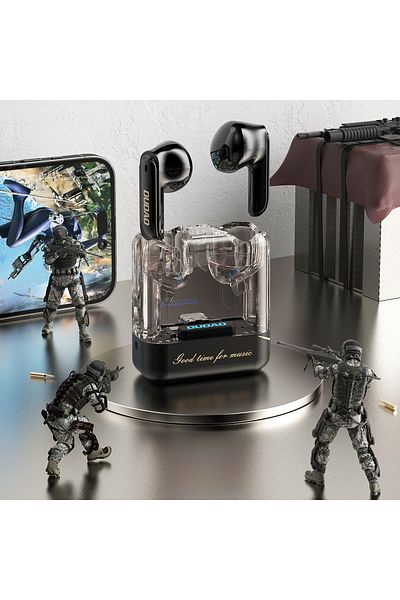 DUDAO Bezprzewodowe słuchawki TWS U18Pro Bluetooth 5.3 czarne