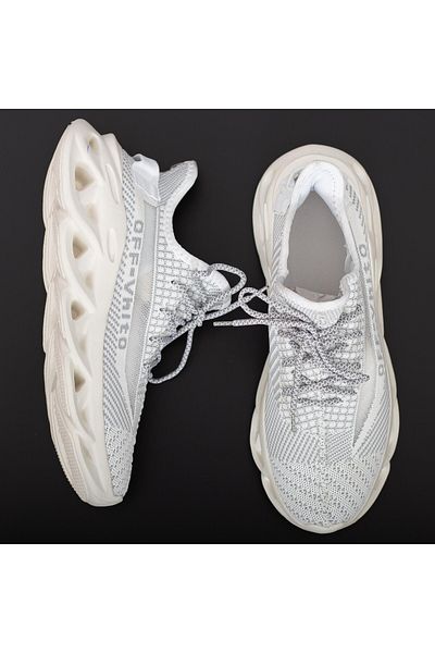 mei Men's Sports Shoes 0528 White-Grey