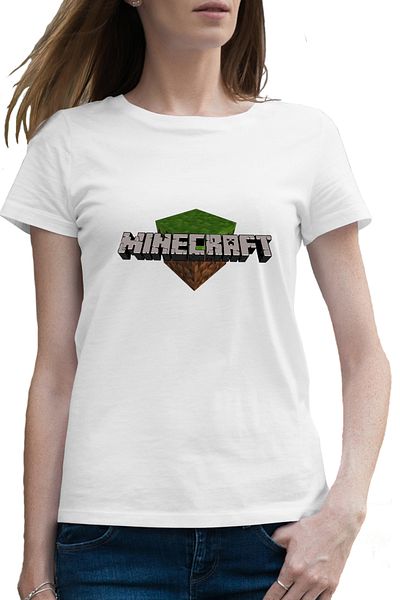 OEM Tricou femei Minecraft Logo Block