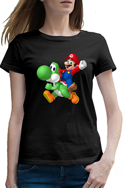 OEM Tricou femei Mario Yoshi Super Game Hero