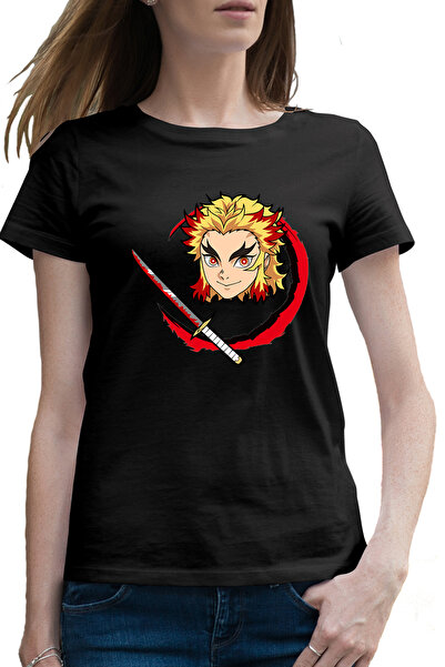 OEM Tricou femei Demon Slayer Kyojuro Rengoku Sabie Samurai