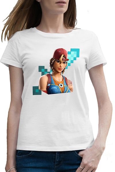 OEM Tricou femei Sparkplug Fortnite Minecraft Diamond Sword