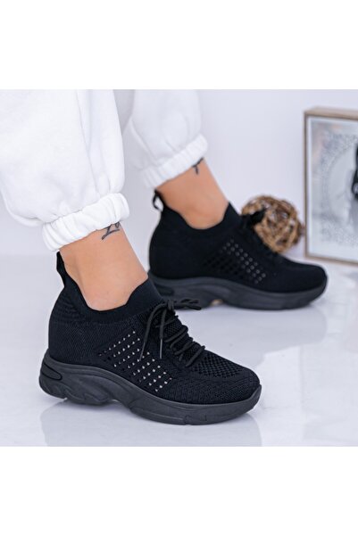 mei Pantofi Sport Dama cu Platforma KDN12A Negru