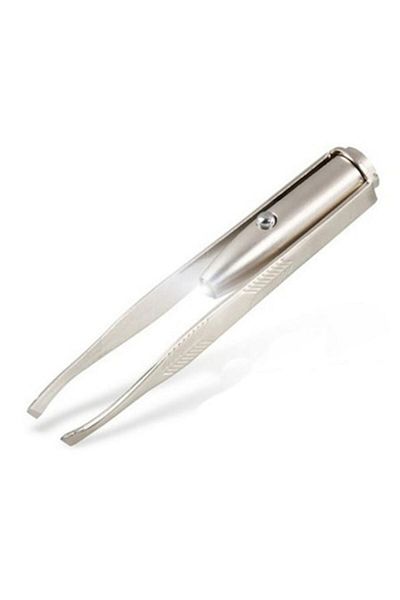 OEM Pensetă cu LED, accesoriu portabil pentru îndepărtarea părului facial, gri