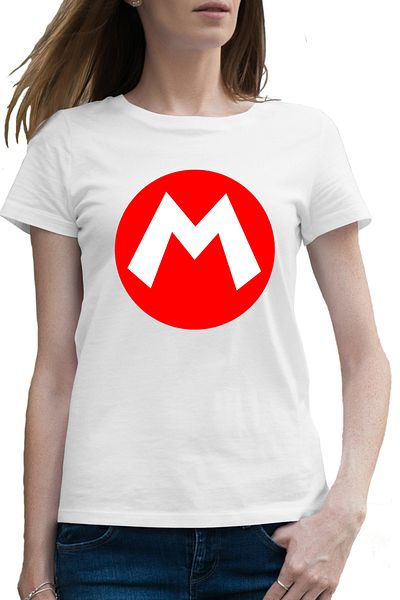 OEM Tricou femei Super Mario Bros Logo M Red