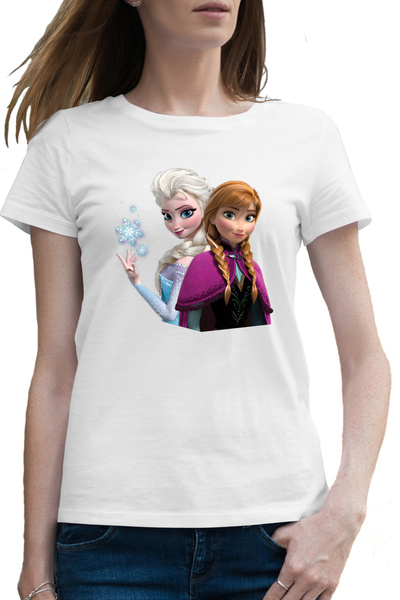 OEM Tricou femei Disney Frozen Surori Elsa Ana Printese