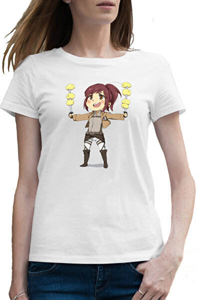 OEM Tricou femei Mikasa Ackerman Attack Titan Manga Anime