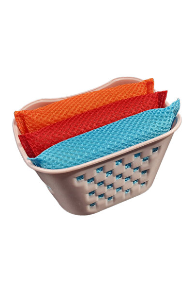 flores Set 3 bureti de vase cu suport din plastic, multicolor