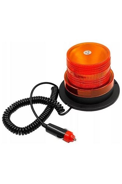 Azaris LAMPA BŁYSKOWA OSTRZEGAWCZA KOGUT 12V 24V 24 LED MOCNA DO CIĄGNIKA AUTA