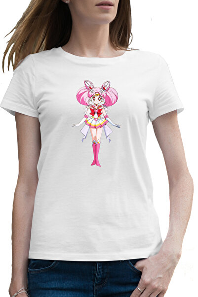 OEM Tricou femei Sailor Moon Chibiusa Pink Roz Anime
