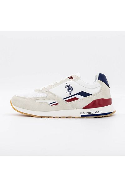 U.S. Polo Assn. Men's Sports Shoes TABRY003M4HT3 White-Light Gray U.S. POLO ASSN